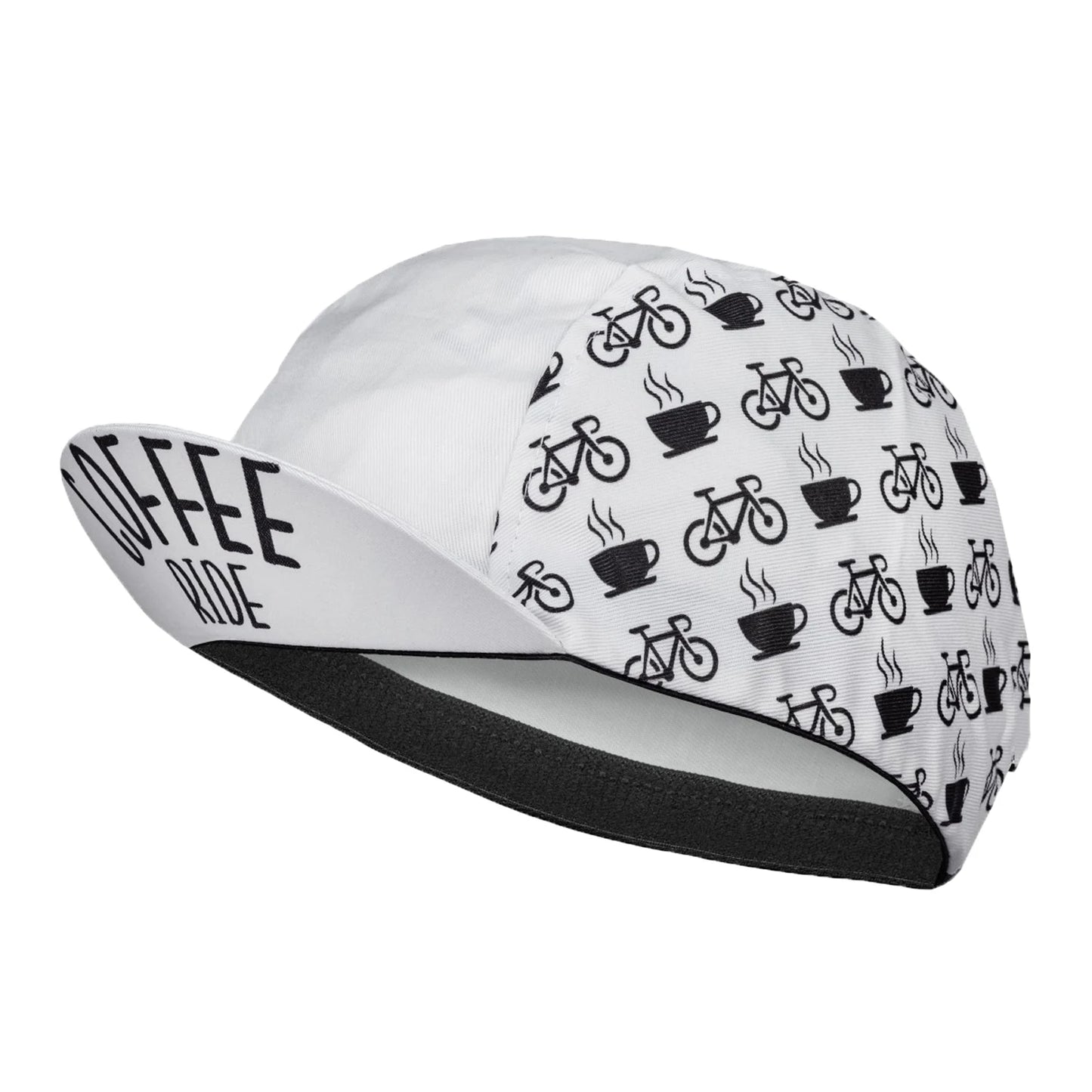 SweetMatt Retro Cycling Cap – Cartoon Beer, Coffee & Ice Cream Print Quick-Dry Polyester Sports Hat for Summer Bike Riding