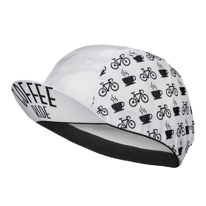 SweetMatt Retro Cycling Cap – Cartoon Beer, Coffee & Ice Cream Print Quick-Dry Polyester Sports Hat for Summer Bike Riding