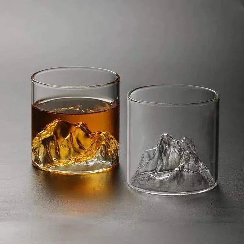 200/300ML Creative Mountain Glass Cup, Japanese Style Tea Cup, Aesthetic Glass Water Mug, Household Drinking Cup, Unique Gift