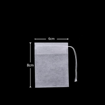 100-1000pcs Disposable Tea Filter Bags – Nonwoven Drawstring Tea Strainer Bags, Single Use Loose Leaf Tea Bags for Coffee, Herbs, Spices & Kitchen Brewing Accessories