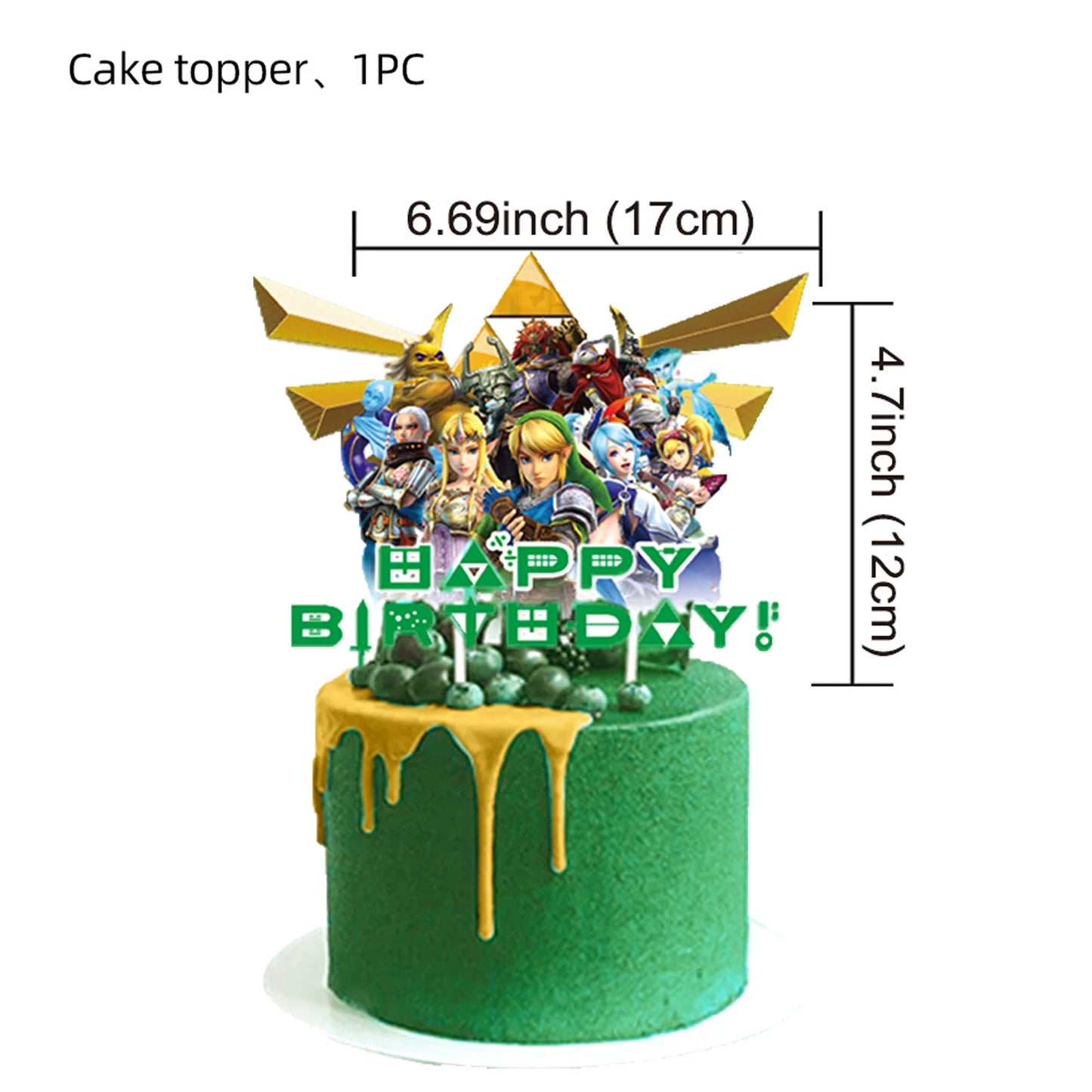 The Legend of Zelda Birthday Party Decorations Disposable Tableware Set – Cups, Plates & Napkins for Kids Birthday Party Supplies & Baby Shower Toys
