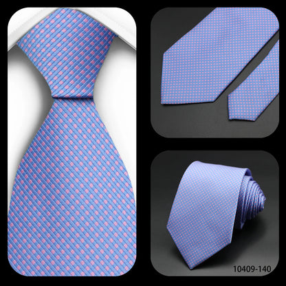 Corbata Floral de Puntos para Hombre – Corbata Casual de Moda Azul Roja Amarilla para Negocios, Bodas y Ocasiones Formales | Accesorio de Regalo