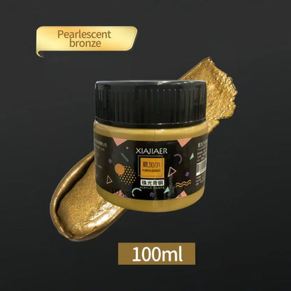 Metallic Acrylic Paint Pigment – Gold, Silver & Bronze Pearlescent (100ml / 300ml) for Painting & Art Projects