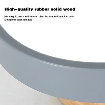 Lámpara de techo redonda de madera nórdica – Moderna lámpara de montaje empotrado para pasillo, dormitorio, baño, comedor y entrada