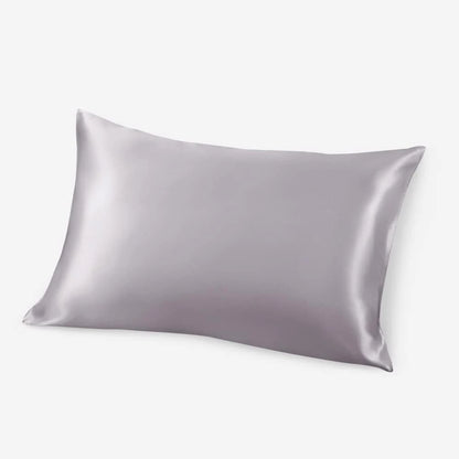 Taie d'Oreiller 100% Soie de Mûrier Pure – Housse de Coussin Double Face Rafraîchissante avec Fermeture Éclair Invisible, Douce et Respirante
