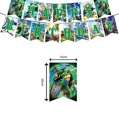 The Legend of Zelda Birthday Party Decorations Disposable Tableware Set – Cups, Plates & Napkins for Kids Birthday Party Supplies & Baby Shower Toys