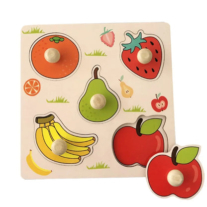 Jouet de puzzle en bois Montessori pour bébé – Jeu d'apprentissage éducatif pour les tout-petits de 1 à 3 ans, activité de développement cérébral d'association de formes pour enfants, cadeau d'anniversaire et jouet d'apprentissage précoce