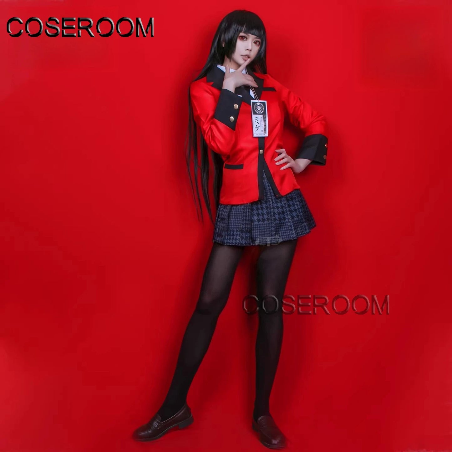 Anime Kakegurui Jabami Yumeko Cosplay Costume | School Uniform Dress Outfit for Carnival, Halloween & Comic Con Roleplay