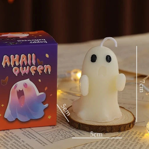 Halloween Ghost Scented Candle – Creative Wax Ghost Candle for Aromatherapy, Home Decoration & Premium Holiday Gifts