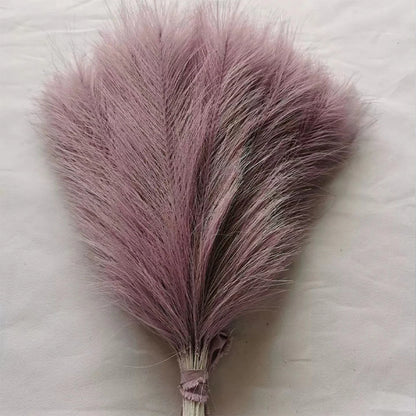 5/10/20pcs Herbe de la Pampa Artificielle – Fleurs de roseau synthétiques moelleuses style bohème pour la décoration de mariage, les arrangements de fête, la décoration intérieure et la conception florale DIY (42cm)
