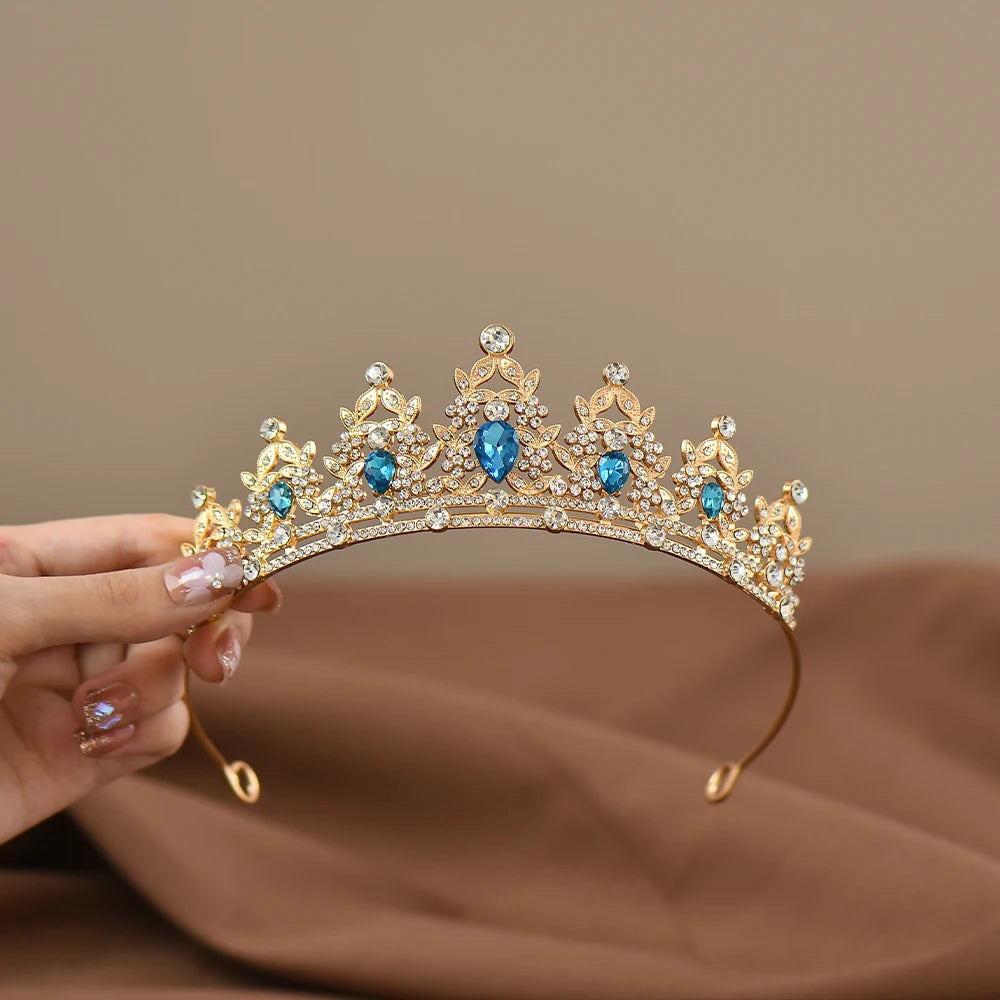 Princess Crystal Tiara Crown for Girls – Elegant Birthday, Dance & Party Hair Accessory
