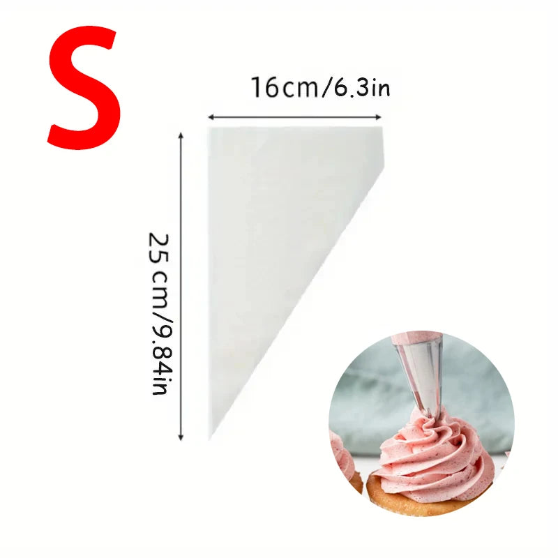 Disposable Piping Bags – Cake Decorating Pastry Bags, Cream Icing Frosting Tools, Cookie & Cupcake Baking Accessories, Kitchen Decorating Supplies 20-200pcs