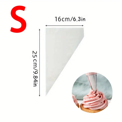 Disposable Piping Bags – Cake Decorating Pastry Bags, Cream Icing Frosting Tools, Cookie & Cupcake Baking Accessories, Kitchen Decorating Supplies 20-200pcs