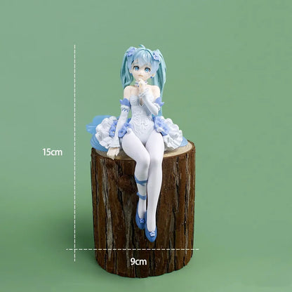 Hatsune Miku Anime Figure – Virtual Singer Manga Statue Figurine Model Toy for Desk Decoration, Cake Topper & Gift