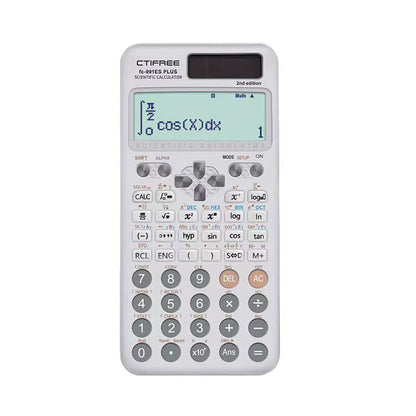 FC-991ES PLUS Scientific Calculator – 417-Function Math Calculator with 10+2 Digit Display, Dual Power for Students & School