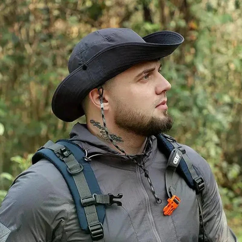 XXL 60-65cm Large Size Sun Bucket Hat for Men – Lightweight Quick-Dry Outdoor Fishing Cap with Sun Protection for Hiking & Jungle
