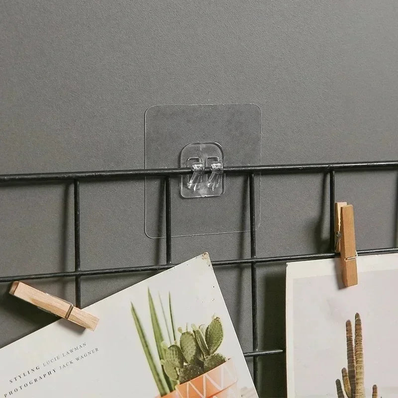 Adhesive Wall Shelf Hook Rack – Waterproof Strong Stick-On Storage Organizer for Bathroom & Kitchen