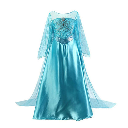 Girls’ Princess Cosplay Dress – Elsa, Anna & Rapunzel-Inspired Kids Costume for Halloween, Birthday Parties & Dress-Up Events