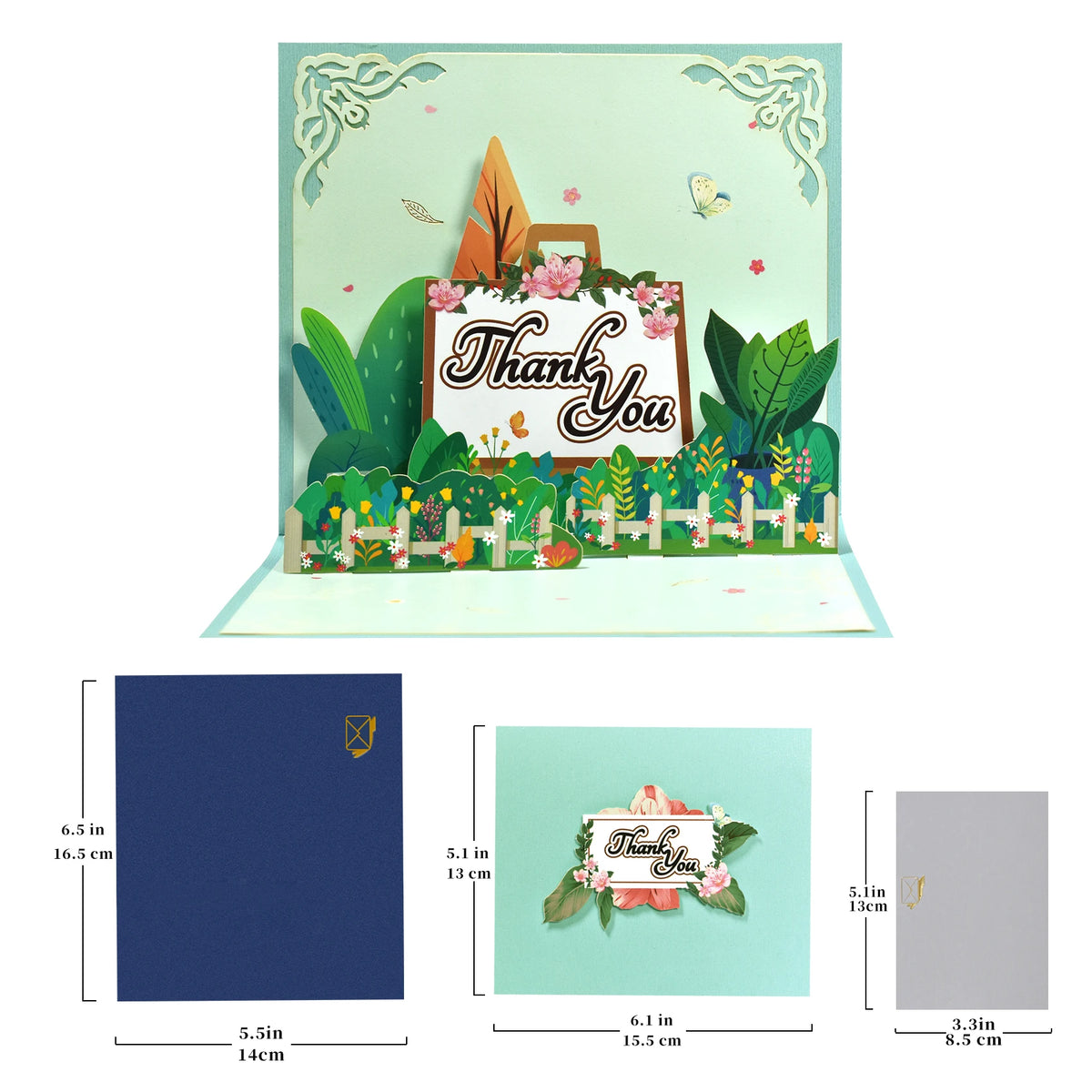 3D Pop-Up Thanksgiving Greeting Card – Thank You Card for Family, Friends, Appreciation & Holiday Wishes