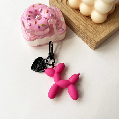 Cute Acrylic Balloon Dog Keychain – Cartoon Y2K Bag Pendant for Women & Couples, Car Key Chain, Jewelry Gift & Decorative Accessory