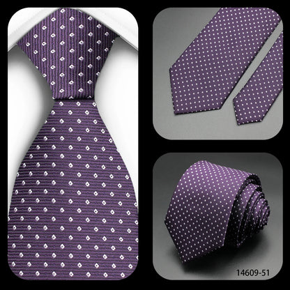 Corbata Floral de Puntos para Hombre – Corbata Casual de Moda Azul Roja Amarilla para Negocios, Bodas y Ocasiones Formales | Accesorio de Regalo