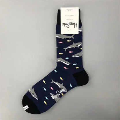 2025 Men’s Classic Crew Socks – Cotton Sports Socks for Comfortable Everyday & Athletic Wear, Sizes 41–46