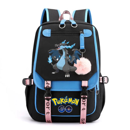 Sac à dos pour enfants grande capacité inspiré des animes | Cartable pour garçons et filles avec compartiment pour ordinateur portable