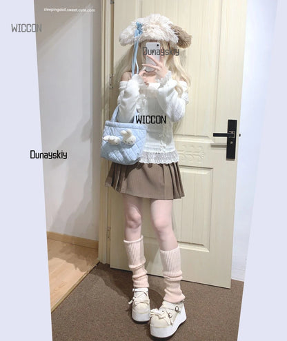 Woman Character Angel Role Play Costume – Japanese Anime Kimono Slit Elf Goddess Dress COS Uniform Set