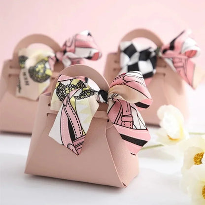 20PCS Bolsas de Regalo de Cuero con Cinta de Lazo – Mini Bolsos para Recuerdos de Bodas, Navidad, Dulces, Regalos y Empaque de Lujo para Fiestas