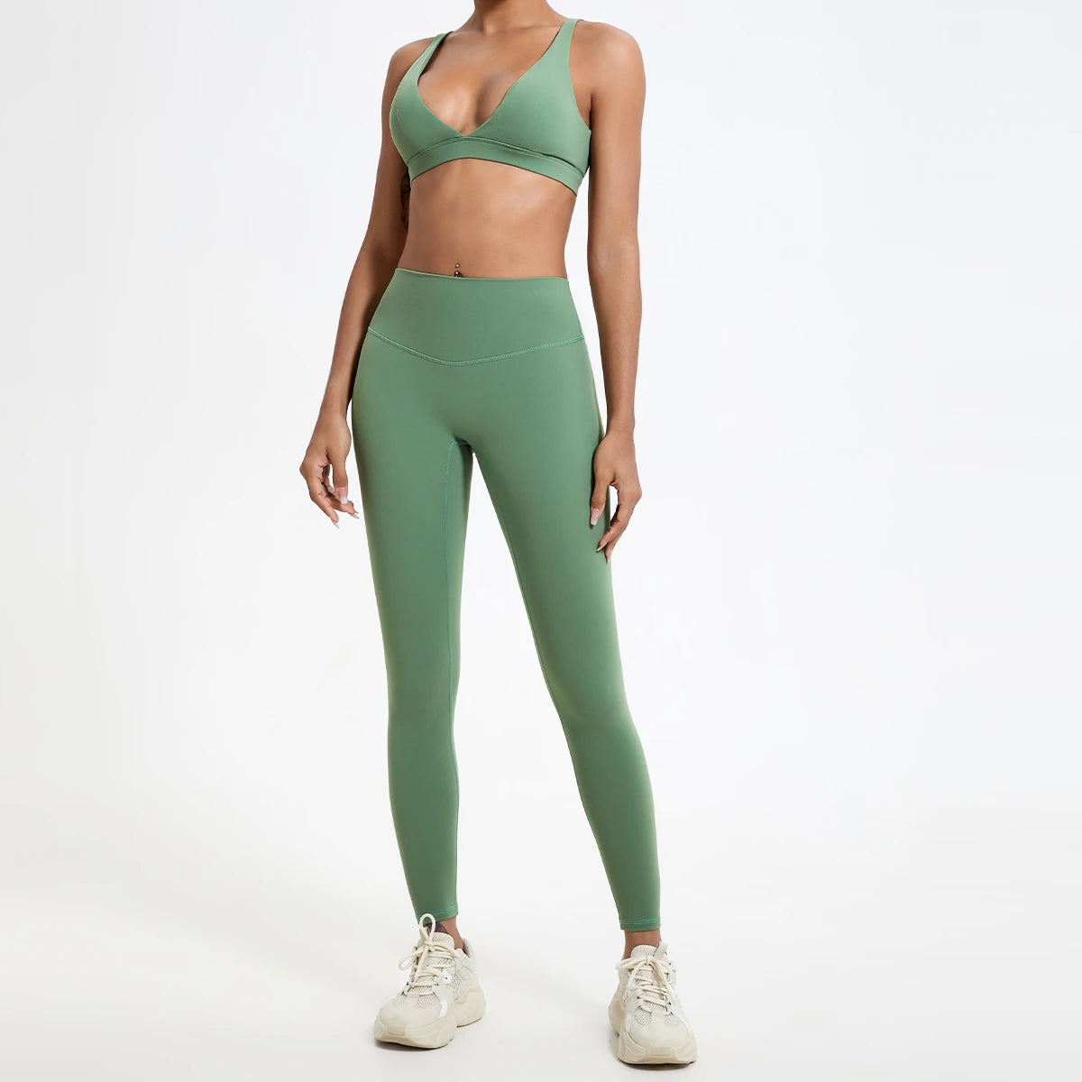 Women’s High Waist Yoga Leggings – Super Soft Gym Running Workout Tights with Push-Up Fit
