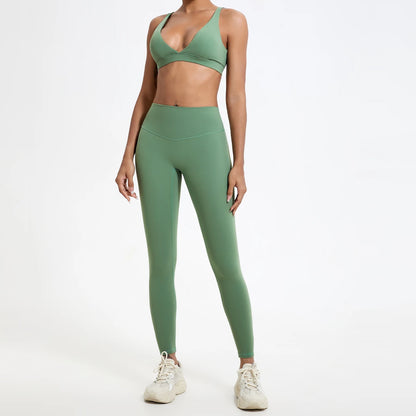 Women’s High Waist Yoga Leggings – Super Soft Gym Running Workout Tights with Push-Up Fit