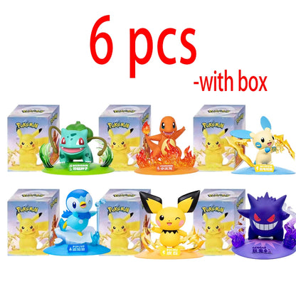 12 Pokémon Action Dolls – Pikachu Blind Box Anime Model Desktop Decorations, Pokémon Toys for Children’s Birthday Gifts