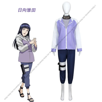 Hyuga Hinata Cosplay Costume Set – Jacket & Pants Anime Outfit for Halloween Party, Christmas Gift & Convention Wear