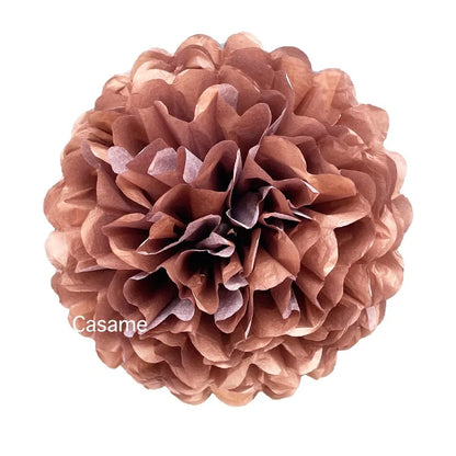 5PCS Tissue Paper Pom Poms – 4–12 Inch Paper Flower Balls for Weddings, Birthdays & Party Decorations