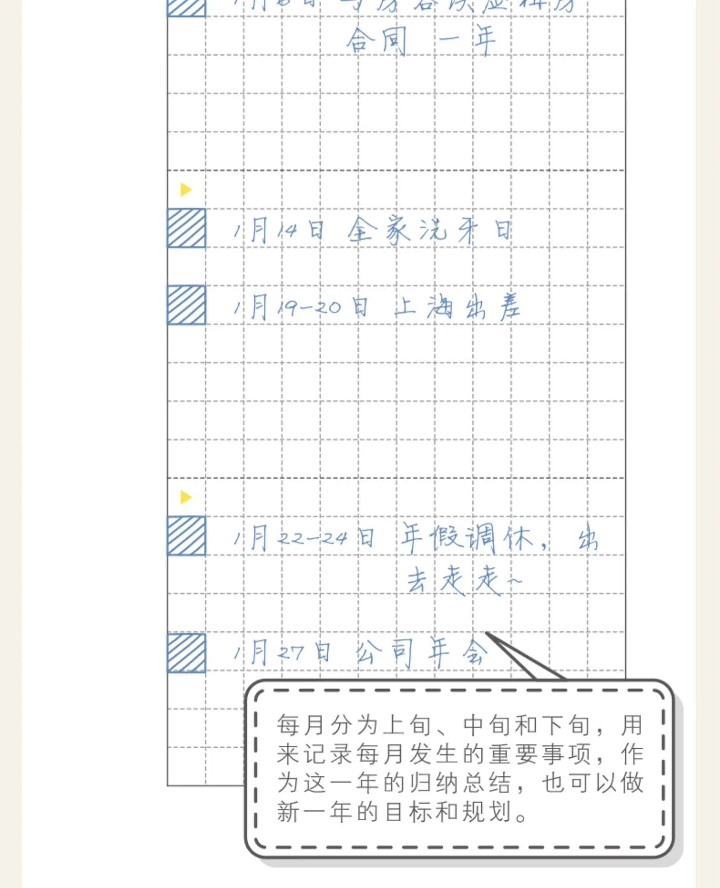 Kinbor Undated Weekly Planner – Portable Daily, Monthly & Schedule Journal Notebook