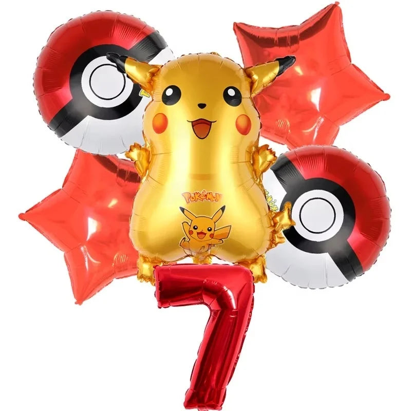 Pokémon Pokéball Birthday Decorations Tableware Set – Paper Plates, Cups & Napkins Party Supplies for Kids, Girls & Boys Birthday Celebration