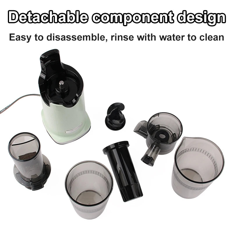 Slow Masticating Juicer – Cold Press Fruit Juice Extractor with 31mm Feed Chute, High-Yield Juicing & Orange Separator