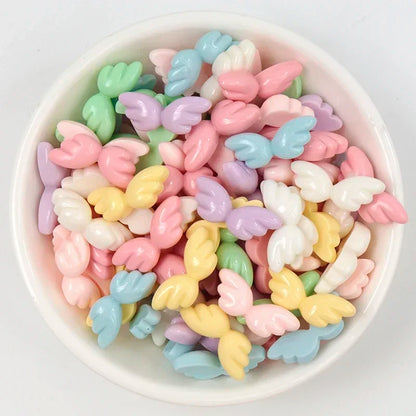 30/300pcs Mini Breloques en Résine Bonbon Fleur Amour – Mignons Accessoires de Bricolage pour Nail Art, Barrettes à Cheveux, Scrapbooking, Bijoux Faits Main et Projets Créatifs pour Enfants