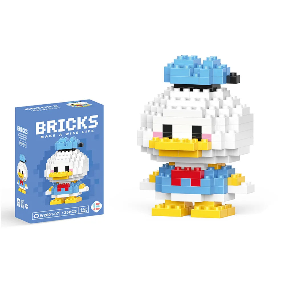 Disney Stitch & LinaBell Building Blocks Set – Cartoon Character Figures, DIY Assembly Bricks & Creative Construction Toy Gift for Kids