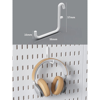Kit de organización modular de pared con tablero perforado (Pegboard) para bricolaje – Paneles de almacenamiento colgantes sin taladro para cuartos de manualidades, oficina y organización del hogar