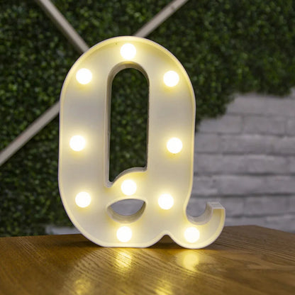 Alphabet & Number LED Night Lights – Personalized Letter Lamps for Birthday Parties, Weddings, Bedrooms, Wall Decor & Home Decorations
