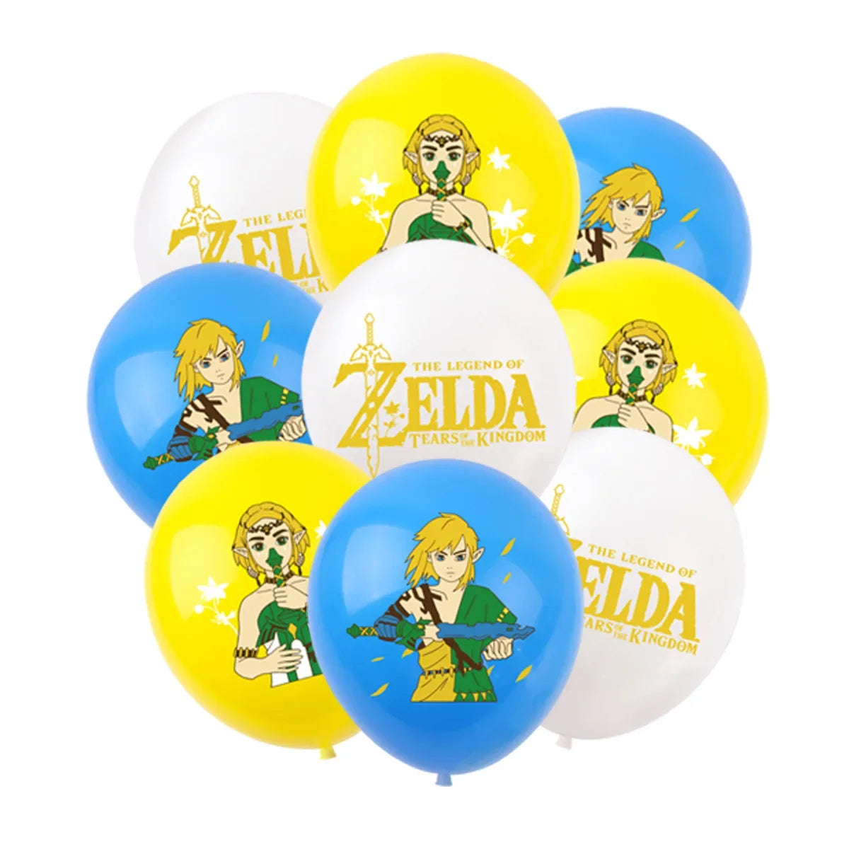 The Legend of Zelda Party Decorations – Birthday Balloons Set (Latex & Foil) Theme Event Cake & Party Supplies