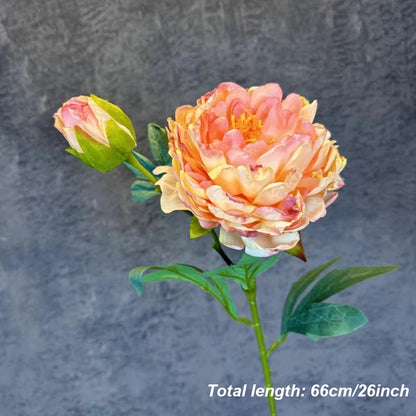 Grande Pivoine Artificielle en Soie – Bouquet de Fausses Pivoines de Haute Qualité avec Tige, Fleur Artificielle Style Européen pour Décoration de Mariage, Décoration Intérieure et Arrangements Floraux DIY