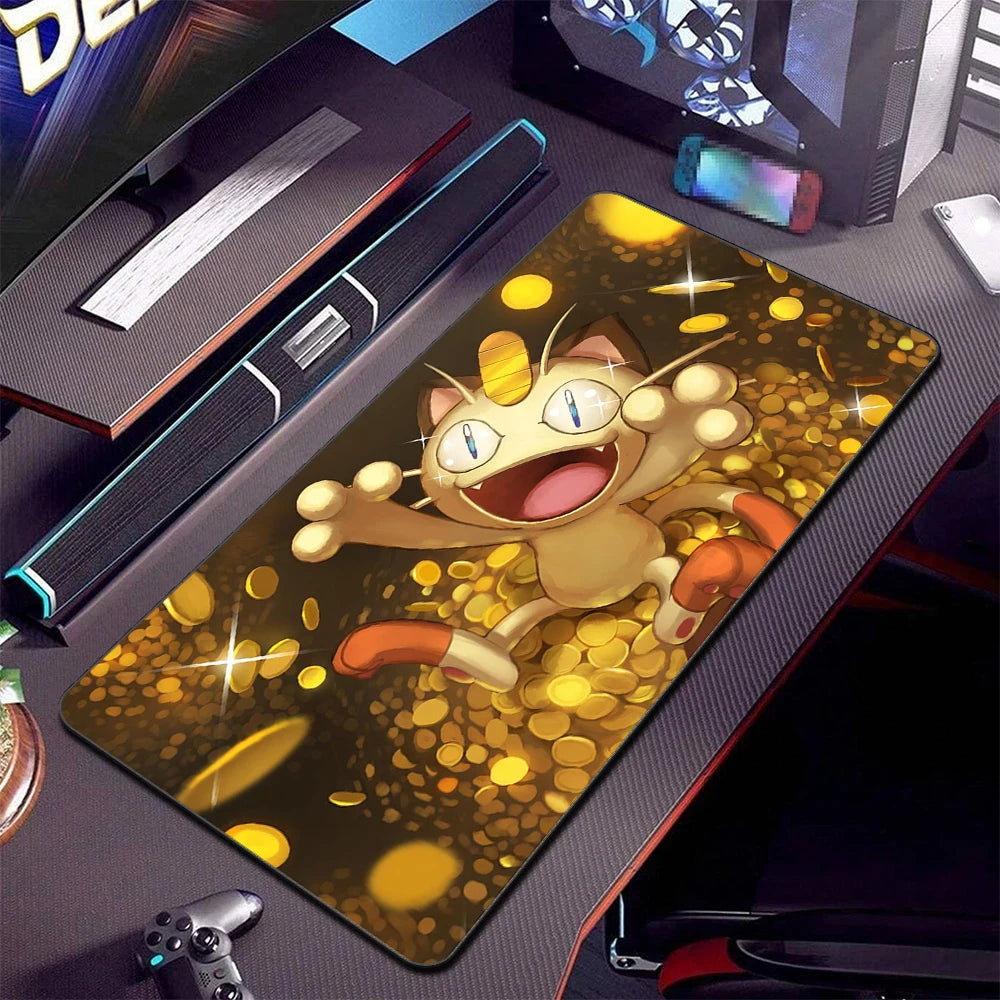 Alfombrilla de ratón XXL Pokémon Gaming – Alfombrilla de escritorio extendida con base de goma antideslizante para teclado de juegos, portátil y escritorio de ordenador