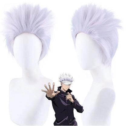 Synthetic Anime Cosplay Wig – Black Spiky Style Inspired by Classic Heroes (Party & Game Costume Hairpiece)