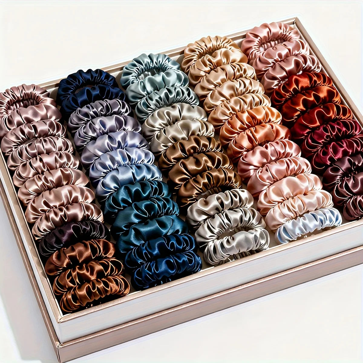Juego de 19 coleteros y gomas para cabello fino para mujer – Elásticos suaves que no dañan para todos los colores de cabello