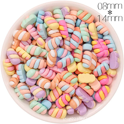 30/300pcs Mini Breloques en Résine Bonbon Fleur Amour – Mignons Accessoires de Bricolage pour Nail Art, Barrettes à Cheveux, Scrapbooking, Bijoux Faits Main et Projets Créatifs pour Enfants