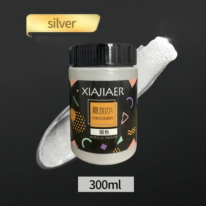 Metallic Acrylic Paint Pigment – Gold, Silver & Bronze Pearlescent (100ml / 300ml) for Painting & Art Projects