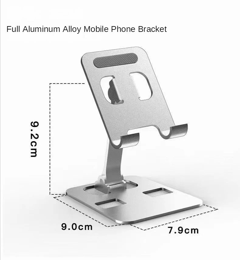 Support universel pour tablette en alliage d'aluminium – Support de bureau pliable et réglable pour iPad, tablettes et smartphones avec angles de vision flexibles
