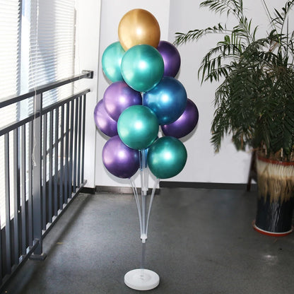 Kit de Soporte de Columna para Globos – Soporte Metálico para Globos con Base para Globos de Látex para Baby Shower, Cumpleaños, Bodas y Decoraciones de Fiestas